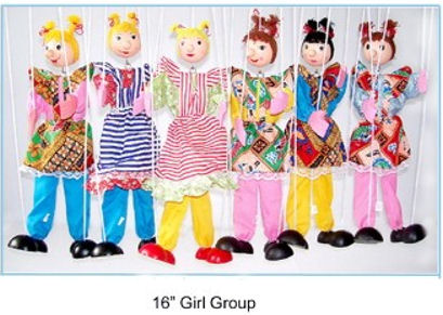 118-GC - Girl Clown Marionette