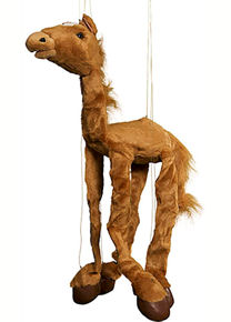 WB952A - 38 Large Brown Horse Marionette