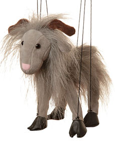 WB391B - Grey Goat Marionette (String Puppet)