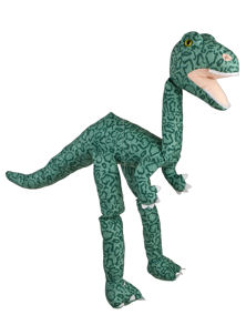 WB967F - 38 Large Light Green T-Rex Dinosaur Marionette Puppet