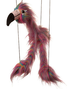 WB320 - Baby Rainbow Flamingo Marionette by Sunny