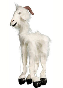 WB991A - Large White Goat Marionette