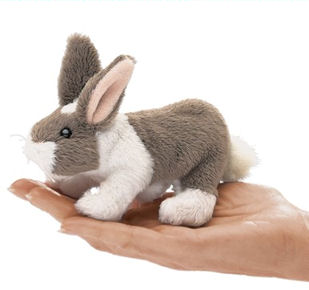 2727 - Mini Dutch Rabbit Finger Puppet