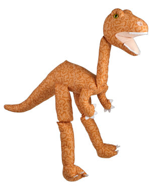 WB967D - 38 Large Orange T-Rex Dinosaur Marionette Puppet