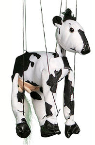 WB330 - Sunny Plush Cow Marionette