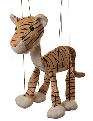 WB358 - Baby Tiger plush Marionette