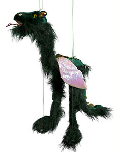 WB934B - Large Green Dragon Marionette