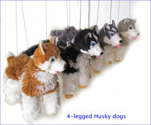 122Husky - Husky Dog Marionette