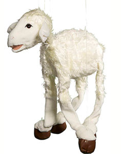WB993A - Large White Sheep Marionette