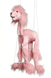 WB943C - Large Pink Poodle Marionette