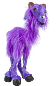 WB991P - Large Purple Goat Marionette