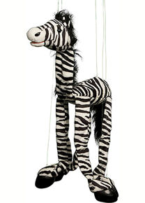 WM953 - Large Zebra Marionette