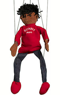 WB1631 - Sunny Black Boy Marionette