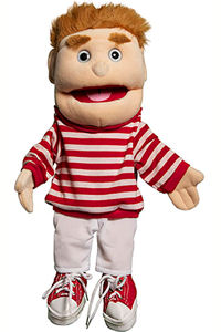 GL2101 - Boy in Red Stripes puppet