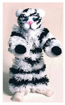 126W - White Tiger Marionette