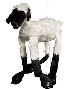 WB993B - Large Black-Face Sheep Marionette