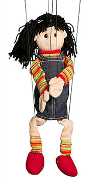 WB1572 - Hispanic Girl Marionette