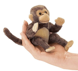 2738 - Folkmanis Mini Monkey Finger Puppet